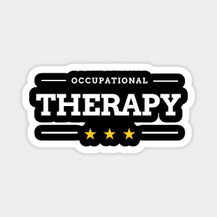 Occupational Therapy design in election style font for an OT Magnet