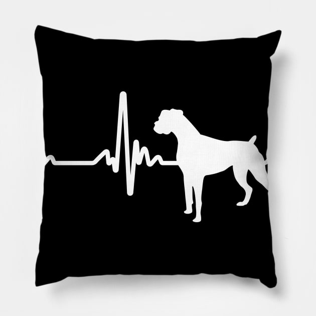 Boxer Puppy Heartbeat Pillow by KawaiiAttack