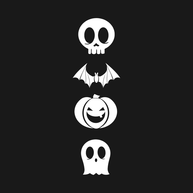 Cute Simple Minimal Design Halloween Symbols by stacreek