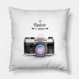 Paris style camera fashion illustrations Pillow