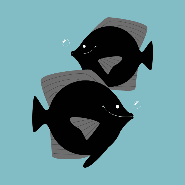 Happy Black Fish by ilaamen