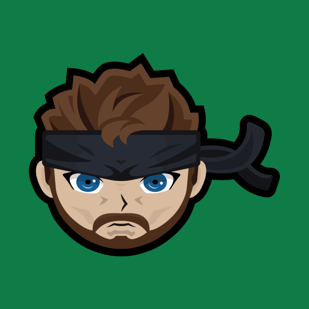 Metal Gear Solid 3 - Naked Snake Sticker by Jamieferrato19