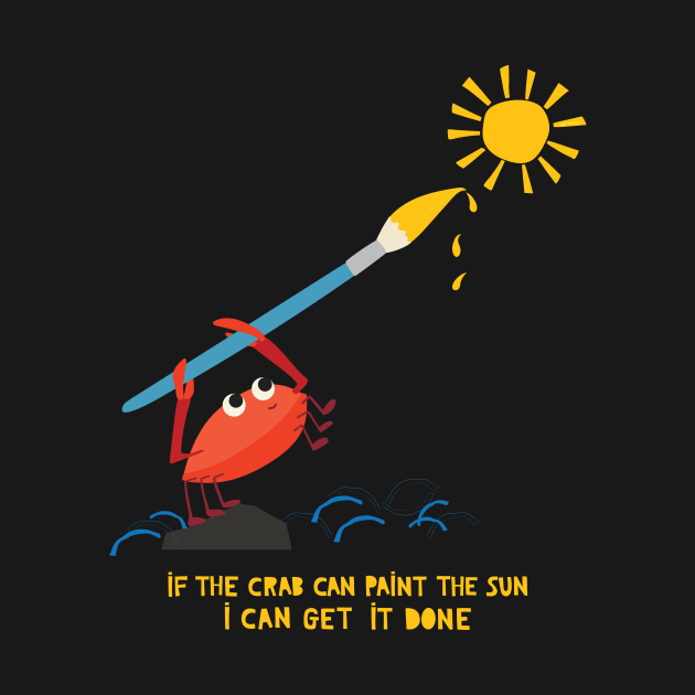 If The Crab Can Paint the Sun by Loo McNulty Design