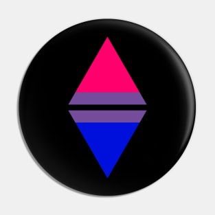 #nerfingwithpride Auxiliary Logo - Bisexual Pride Flag Pin