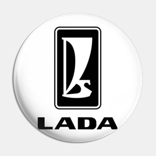 Lada logo 1980s (black) Pin