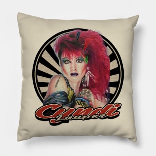 Vintage 80s Cyndi Lauper Pillow