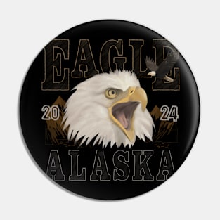 Eagle Alaska Pin