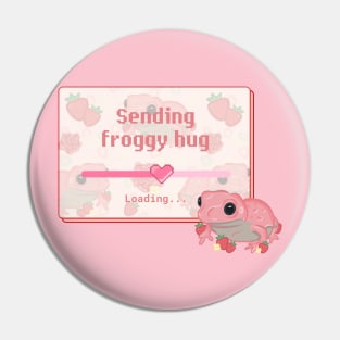 Sending Froggy Hug Pin