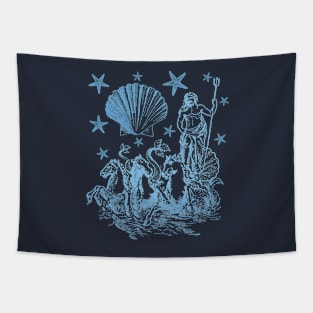 Poseidon Greek God Tapestry