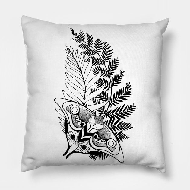 The Last Of Us Part 2 - Ellie tattoo black - Naughty Dog Pillow by Hounds_of_Tindalos