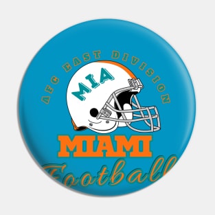 Miami Football Vintage Style Pin