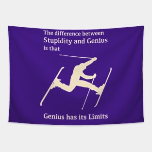 The difference between Genius and Stupidity Tapestry
