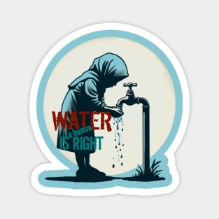 Water is a human right Magnet
