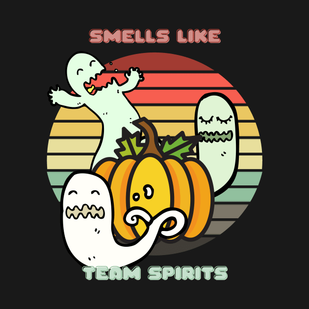 Sunset Ghosts / Smells Like Team Spirits (Pumpkin Edition) by nathalieaynie