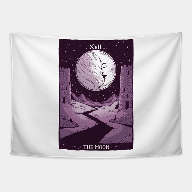 Moon Tarot Card Tapestry by madeinchorley