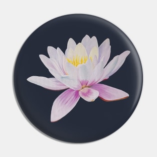 Transcend - water lily painting (no background) Pin