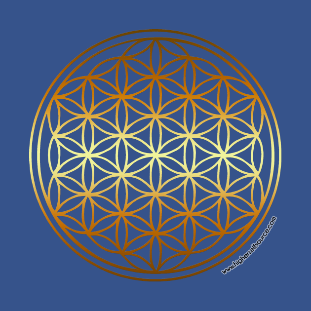 Golden Flower of Life by HigherSelfSource