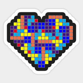 Tetris Blocks Stickers Teepublic