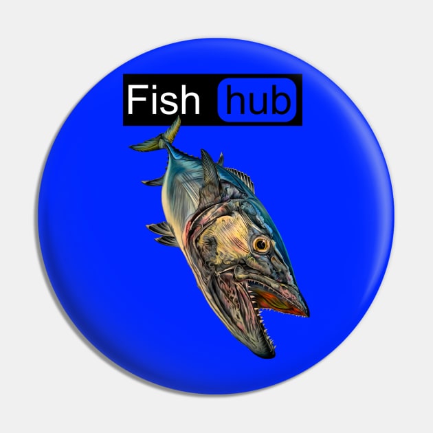 Fish hub dogtooth tuna Pin by Art by Paul