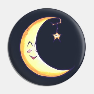 Good Night Moon Cartoon Pin