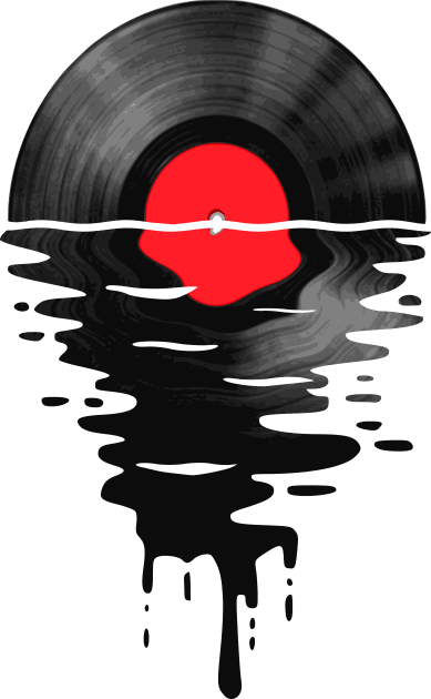 Vinyl LP Music Record Sunset Red Kids T-Shirt by Nerd_art