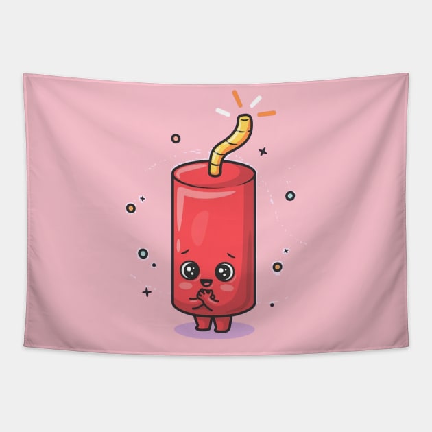 Meet cute little Bomb Tapestry by VectorDiariesart