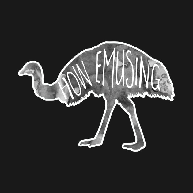 How EMUsing - funny pun design by HiTechMomDotCom