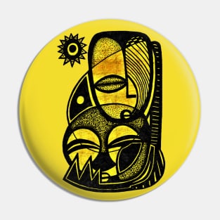 "Nobel" - Love Mother and Child African Symbolic Art Pin