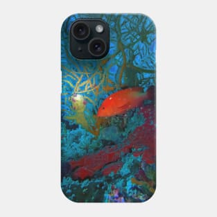 Red Snapper and Whip Coral Phone Case