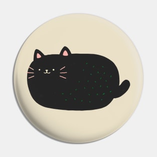 Black Cat Loaf Pin