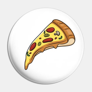 Pizza cartoon illustration Pin