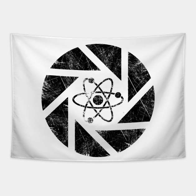 Aperture Lab Logo Tapestry by comecuba67