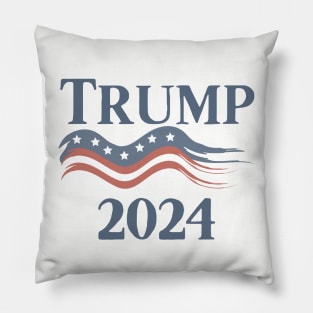 Vintage Trump 2024 US American Flag 2024 Election Pillow