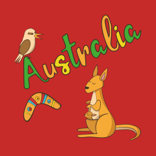 Australia Kangaroo T-Shirt T-Shirt