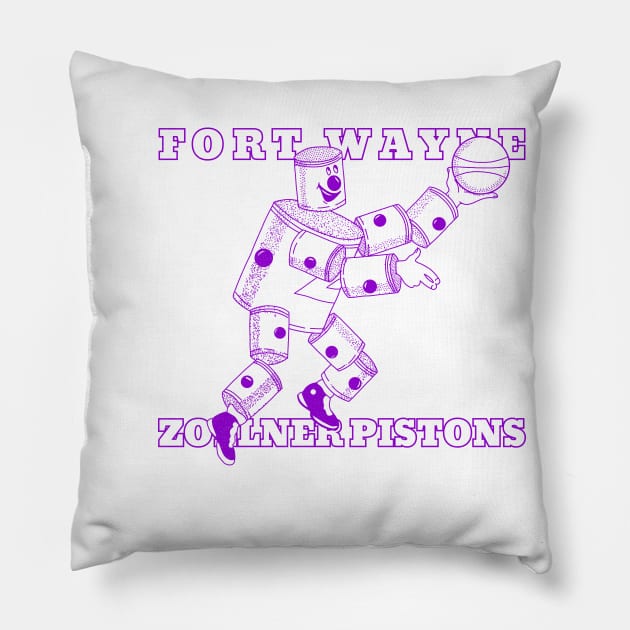 Defunct Fort Wayne Pistons Basketball 1948 Pillow by LocalZonly