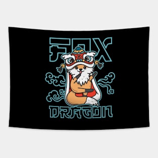 Dancing Fox , Dragon year Tapestry