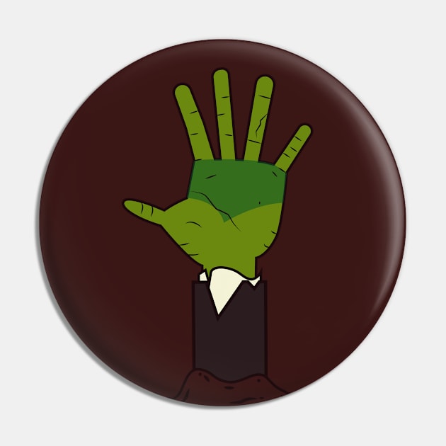 the zombie hand Pin by HarlinDesign