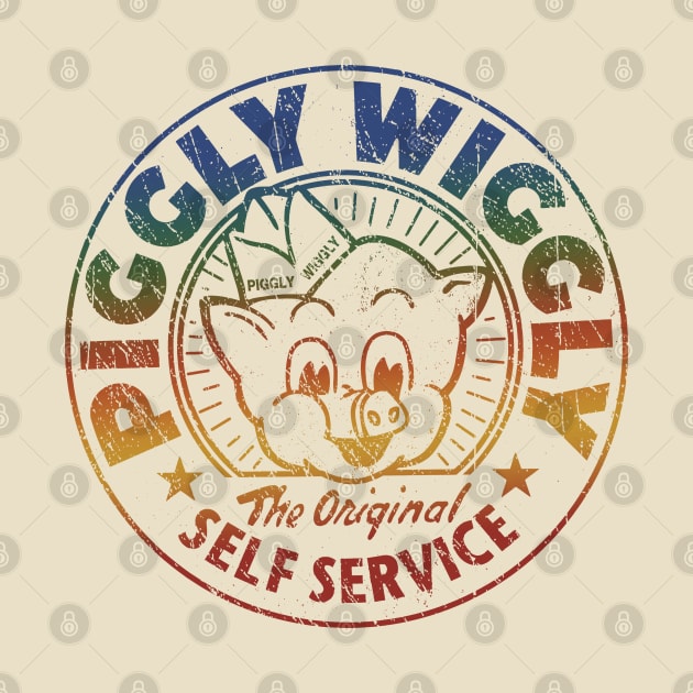 Retro Colors Piggly Wiggly by Linefingerart