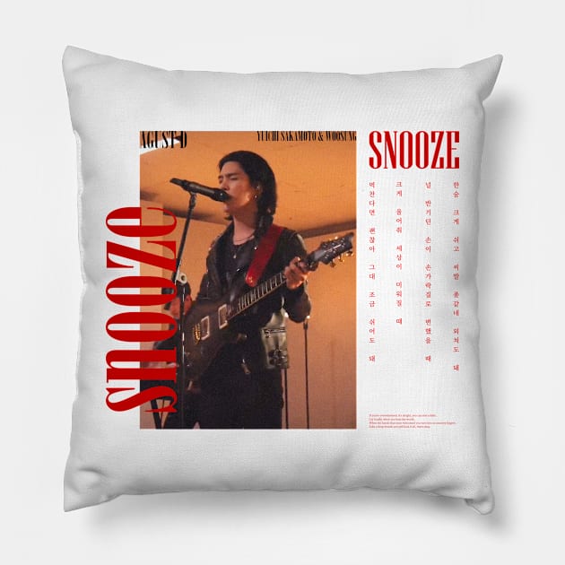 Snooze - Overwhelmed version 2 Pillow by ZoeDesmedt