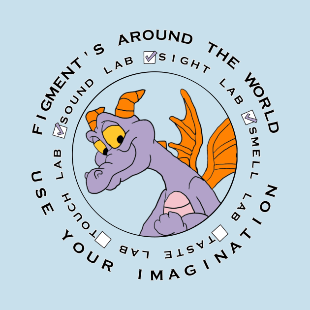 Figment Around the World by Wixelpix Designs