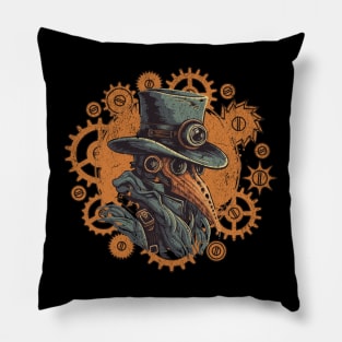 Steampunk Plaque Doctor Pillow