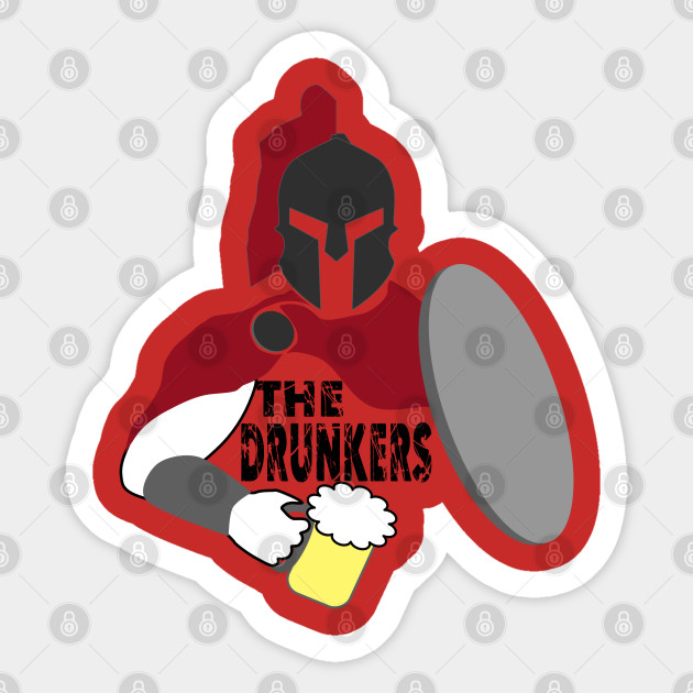 Simple Drunkers Spartan Race Sticker Teepublic