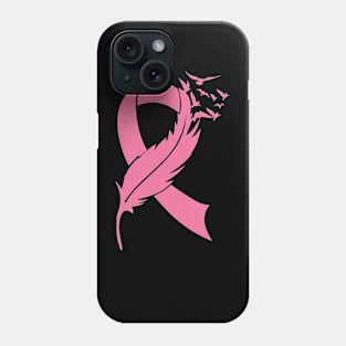 Feather Pink Breast Cancer gift Phone Case