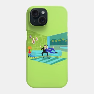 Retro Romantic Gay Couple Phone Case