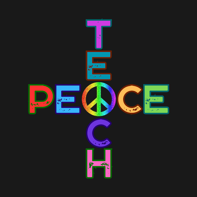 Teacher Shirt Peace Sign Shirt for Teacher by HoosierDaddy