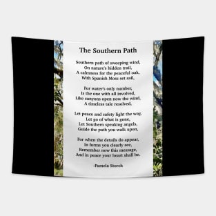 The Southern Path Poem by Pamela Storch Tapestry