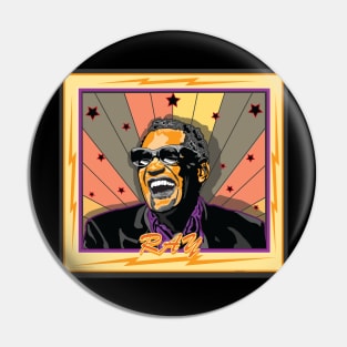 RAY CHARLES AMERICAN SINGER SONGWRITER PIANIST Pin