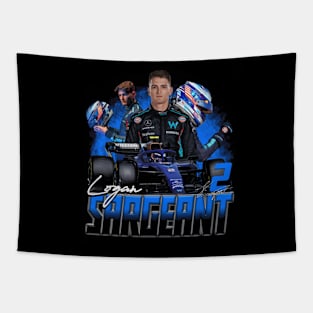 Logan Sargeant Collage Tapestry