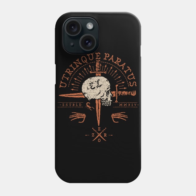 The Swords of Skull Phone Case by ElzeroStudio