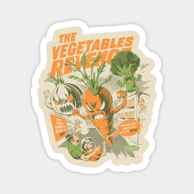 Eat your Vegetables Magnet by Ilustrata